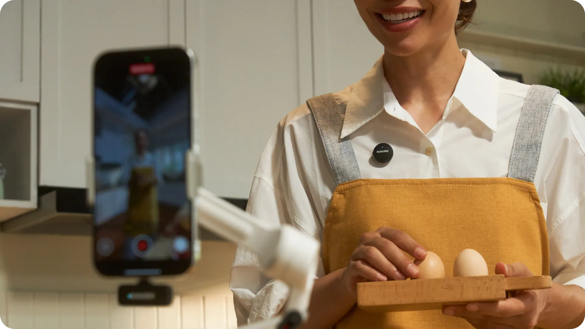 Mikrofon bezprzewodowy do vlogów — czysty dźwięk