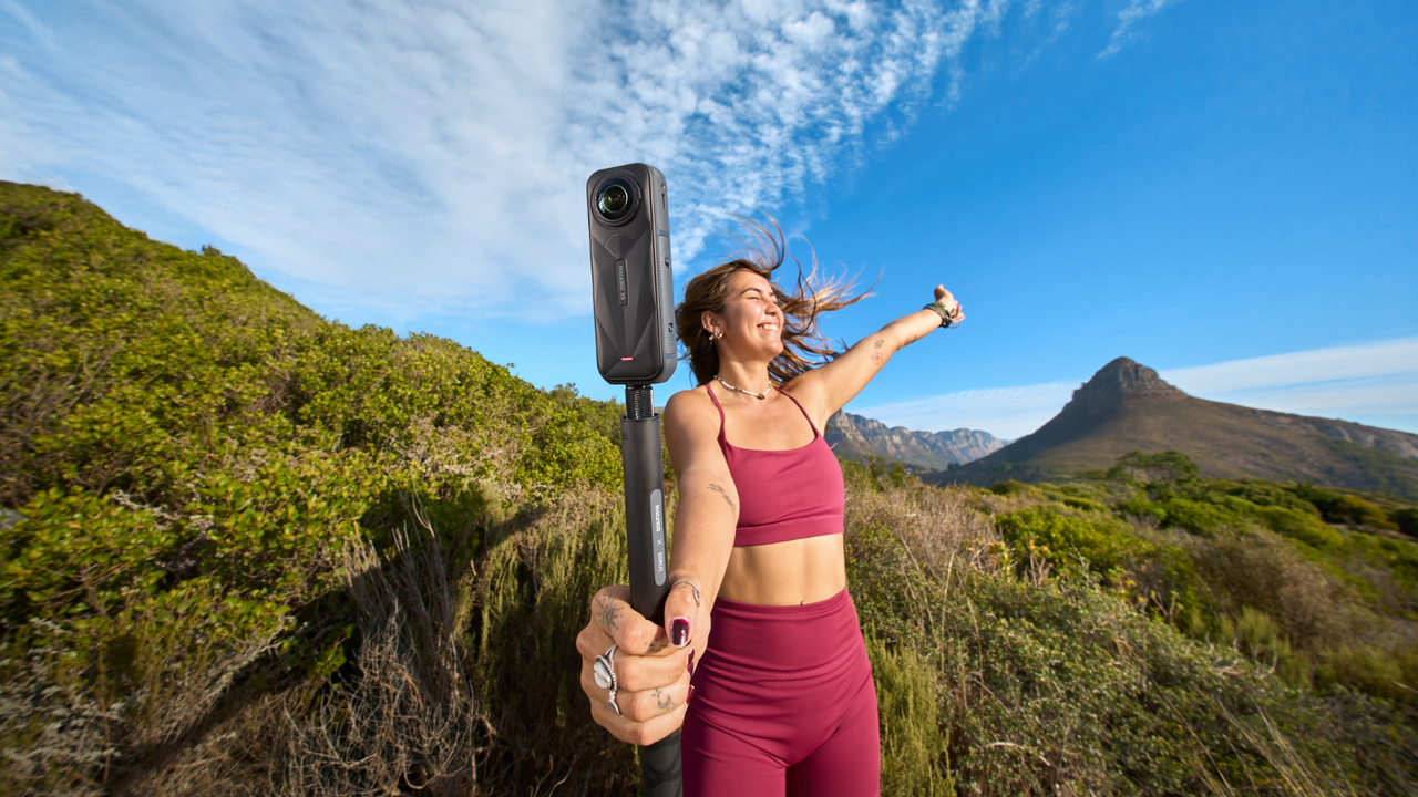 Insta360 X5 360°-Kamera, wasserdicht im Action-Einsatz
