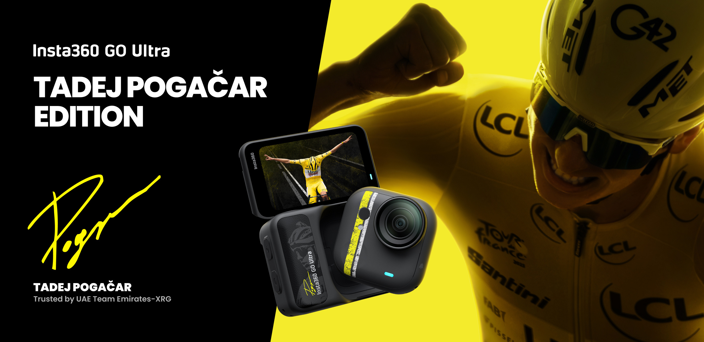 Insta360 launches GO Ultra Tadej Pogačar Edition