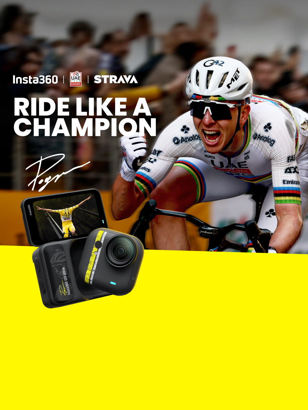 Insta360 x UAE Team: Ride Like a Champion