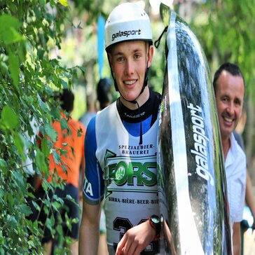 Matthias Weger as a young kayak athlete