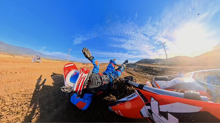 Jett Carter crash motocross