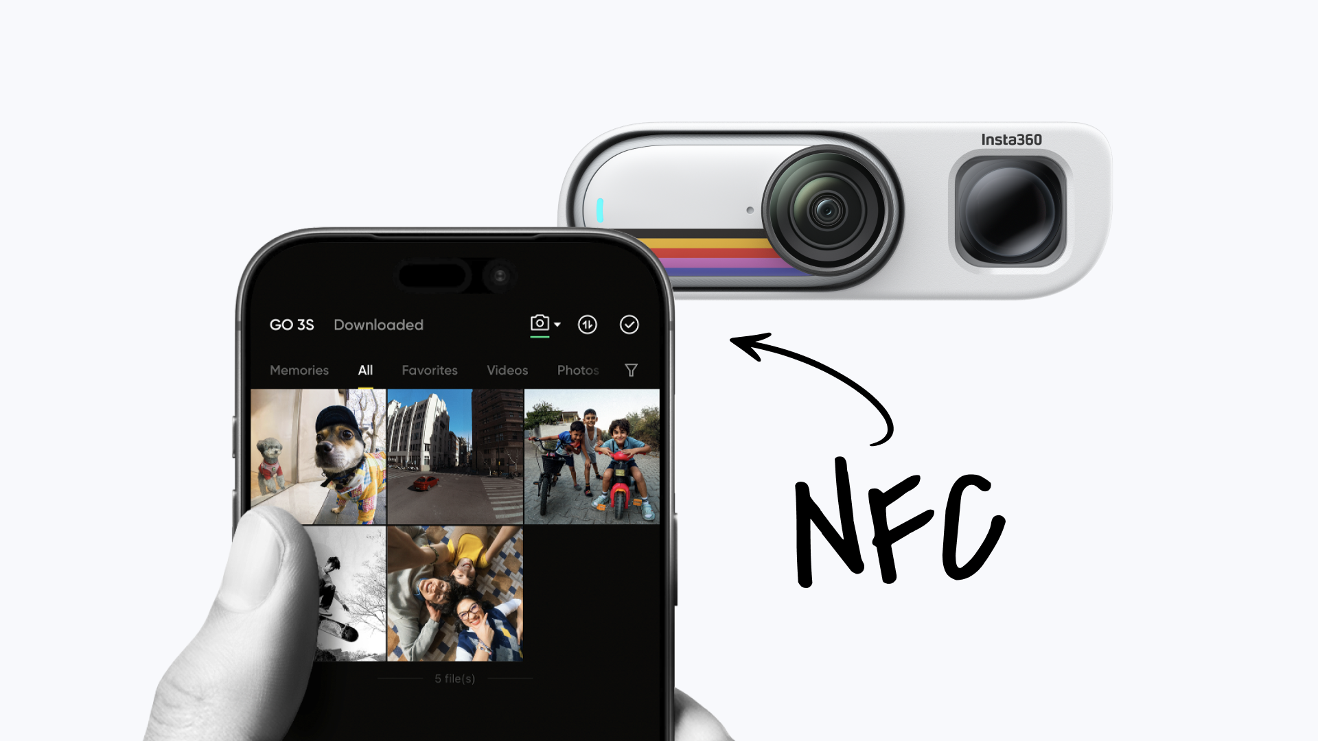 NFC Custom Skin mở nhanh app Insta360