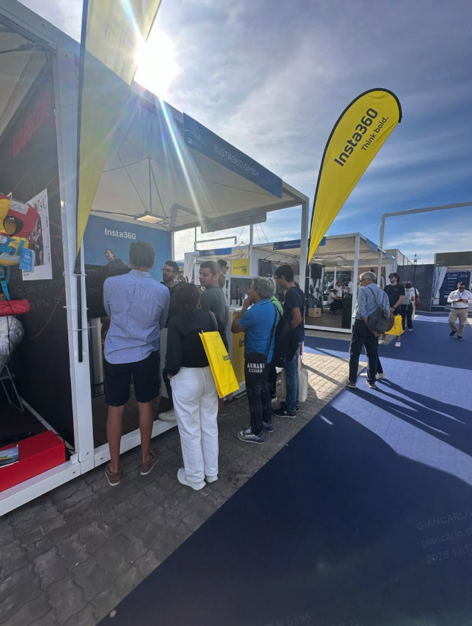 Stand Insta360 al Salone Nautico