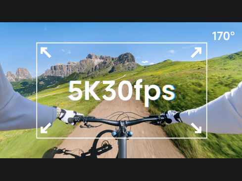 5K60fps & 170° Ultra-Wide Video<sup>[2]</sup>