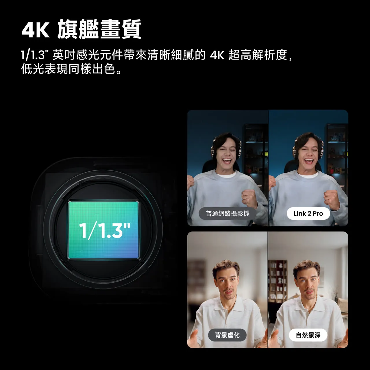 購買 Insta360 Link 2 Pro & Insta360 Link 2C Pro - 旗艦級 AI 4K 網路攝影機 ...