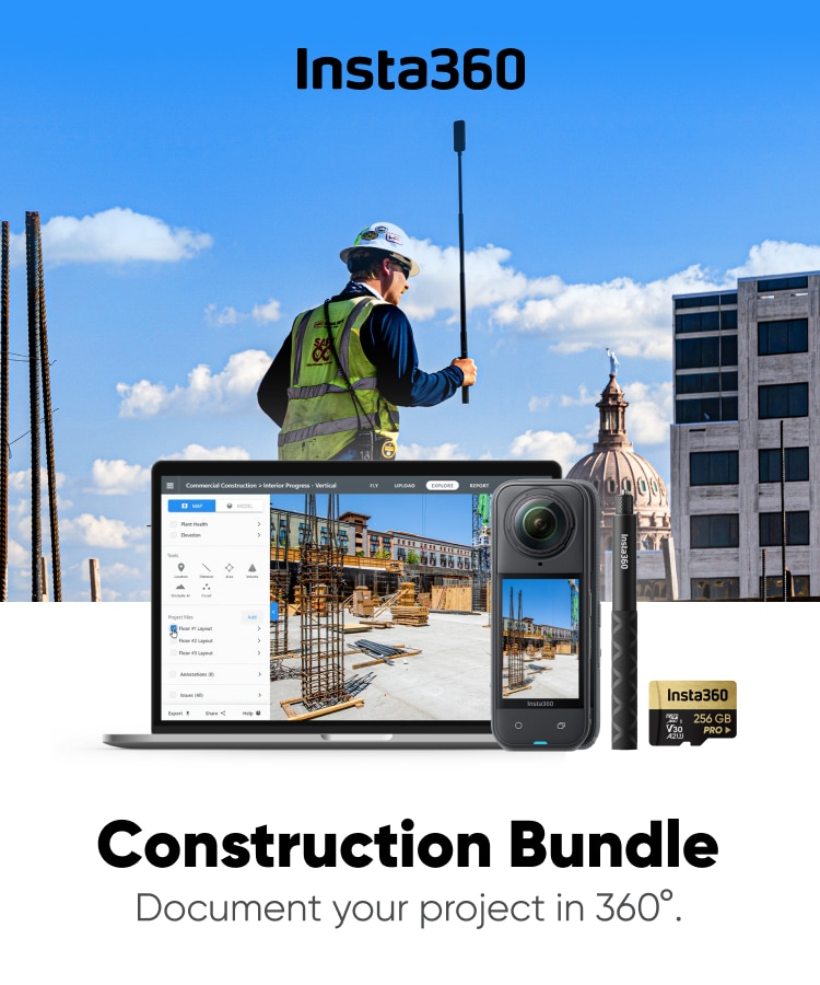 Insta360 Construction Camera Bundle