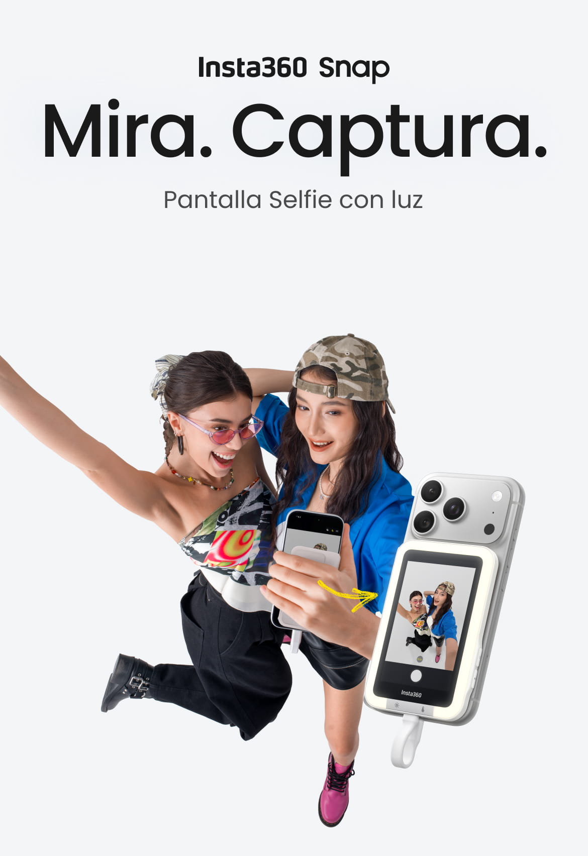 Conseguir pantalla Insta360 Snap Selfie - Tienda Insta360