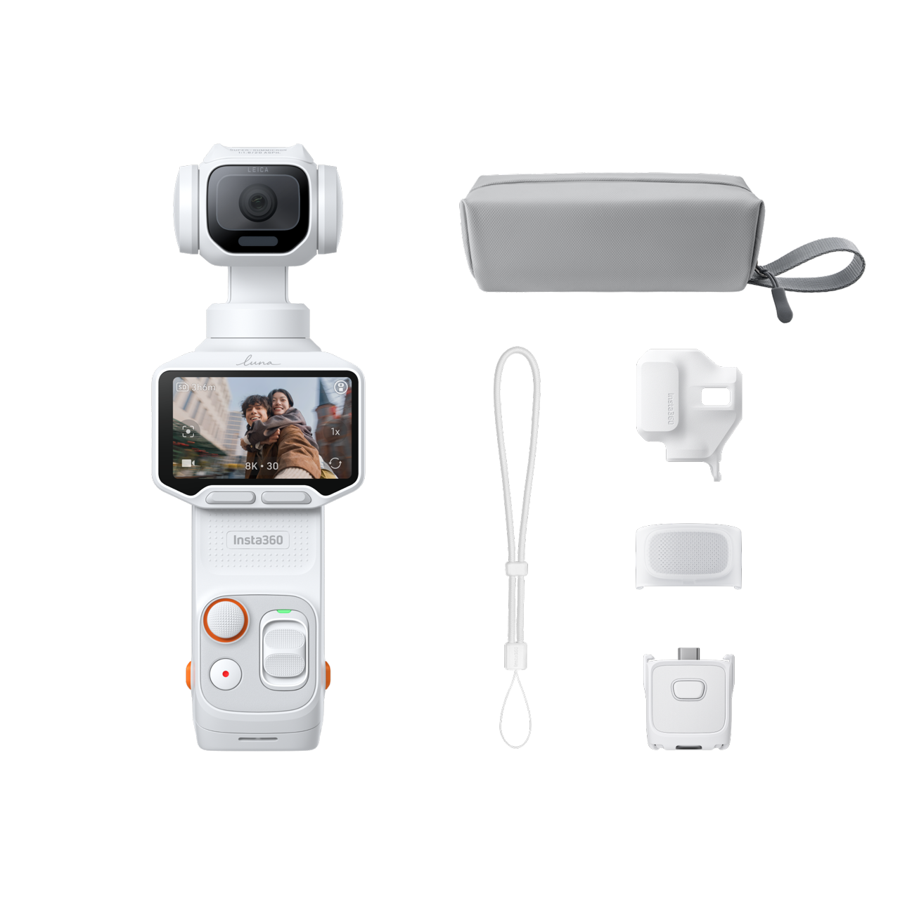 Insta360 Luna Pro Stellar White Standard Bundle, single lens