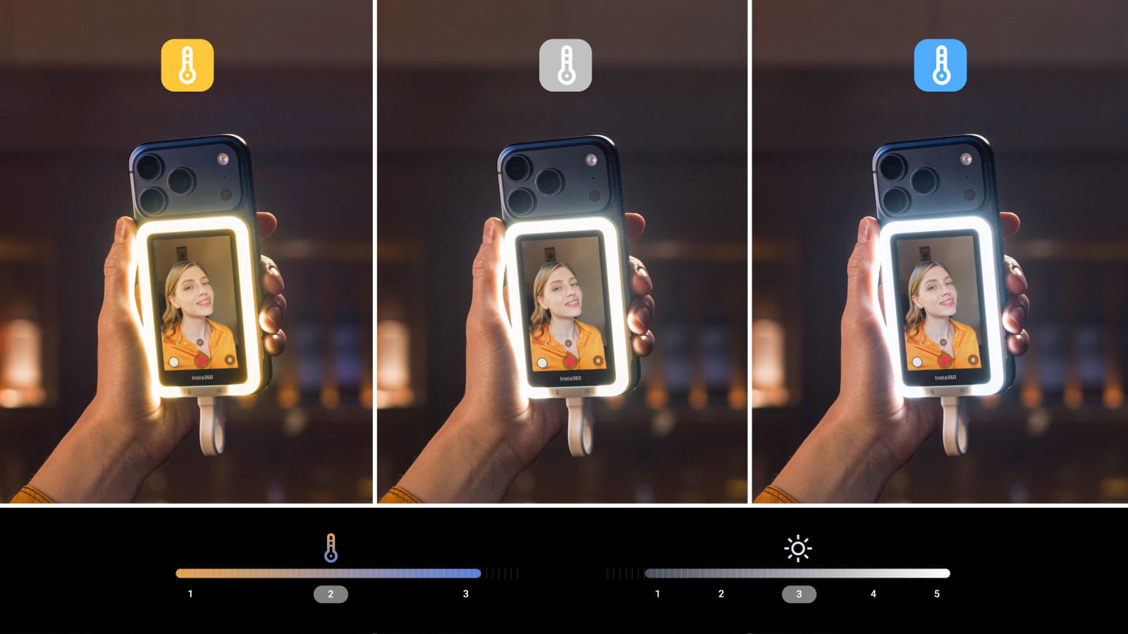 【ライト付】Insta360 Snap Selfie Screen Buy INSTA360 - SNAP SELFIE SCREEN WITH LIGHT - Foto First Online