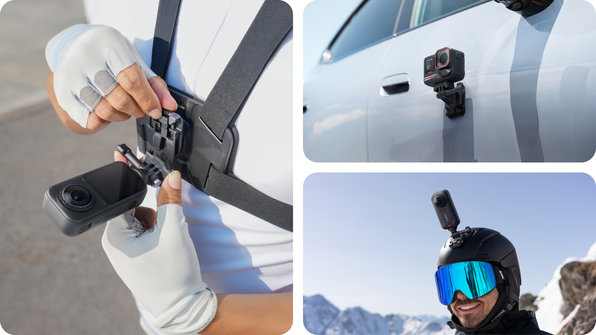 Detach, reattach, switch angles in seconds