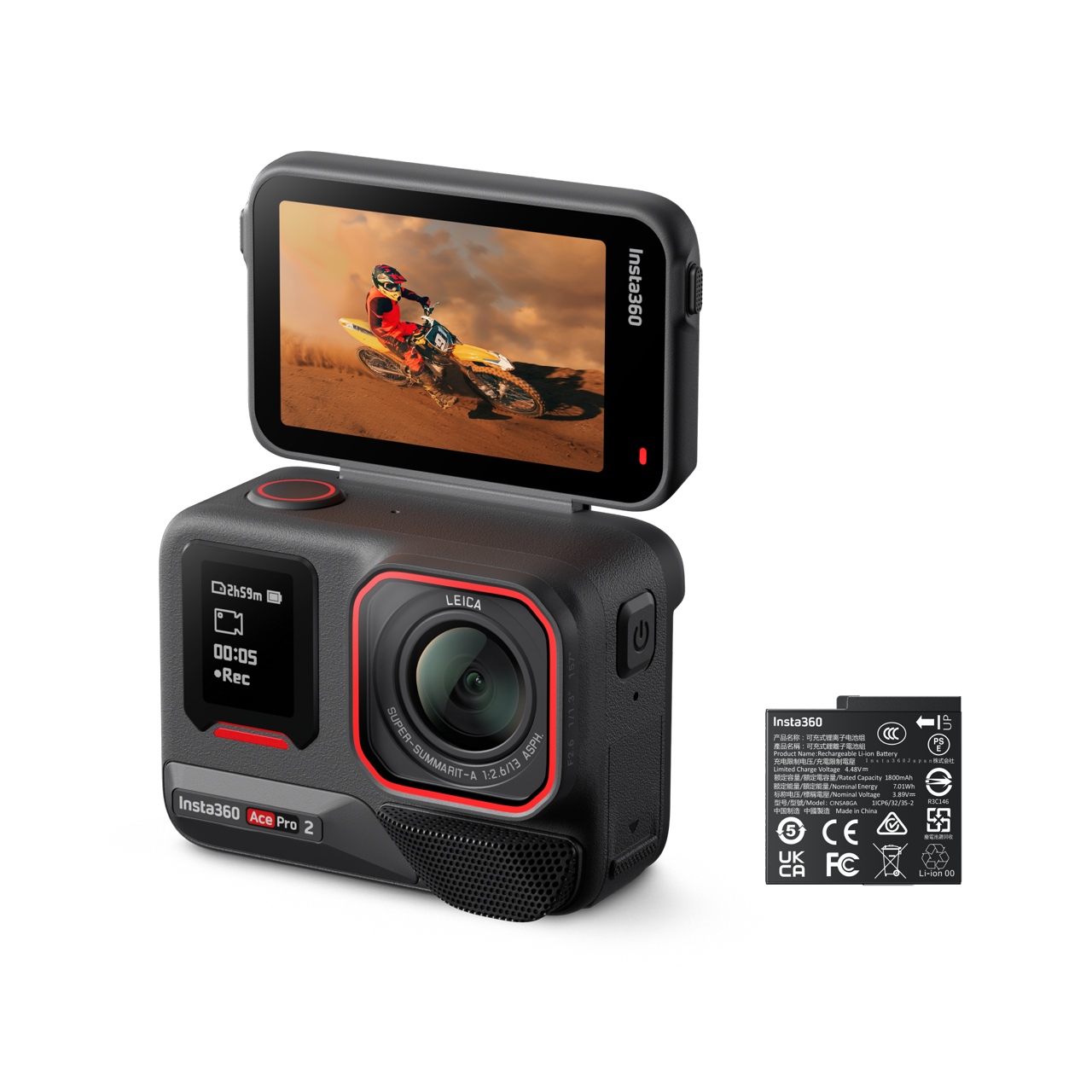 Insta360 Ace Pro 2 Pack Standard || Nero Notte || Batteria singola