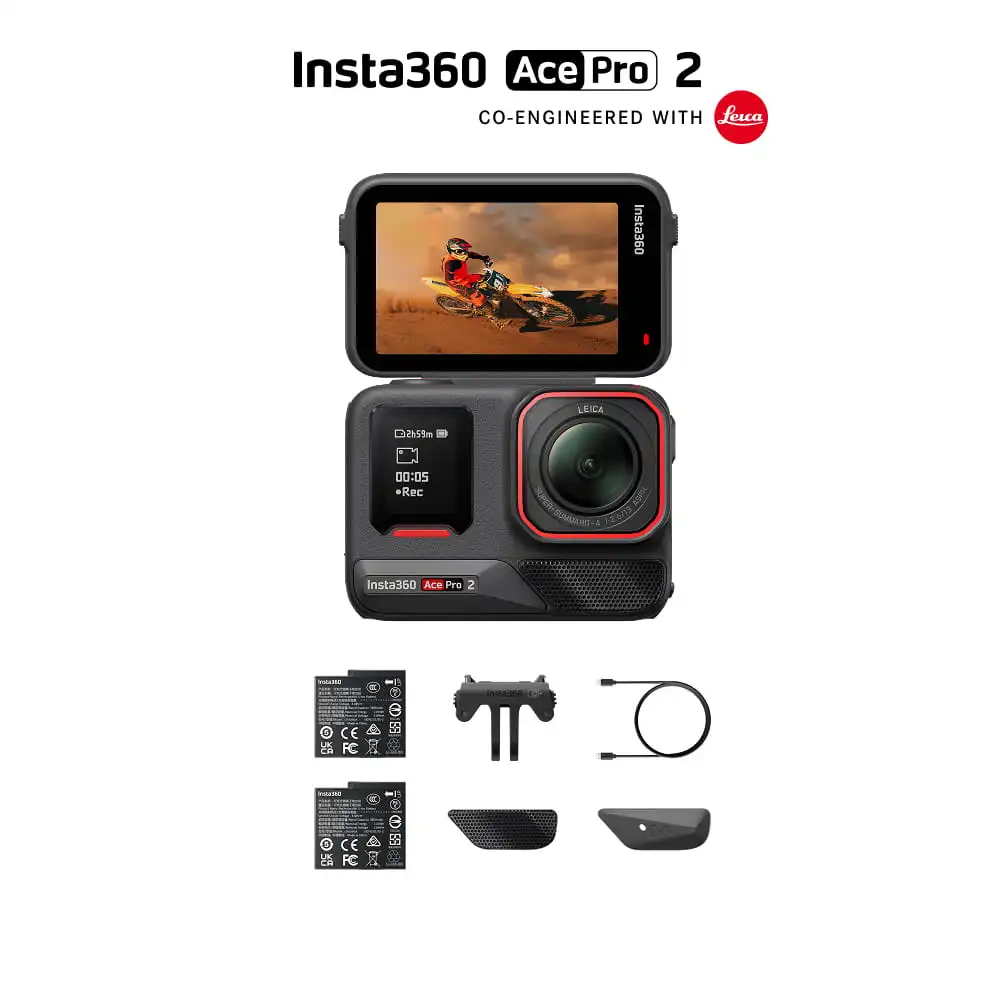 【Insta360】Ace Pro 2 8K 徠卡運動相機｜2.5 吋翻轉螢幕 官方產品圖