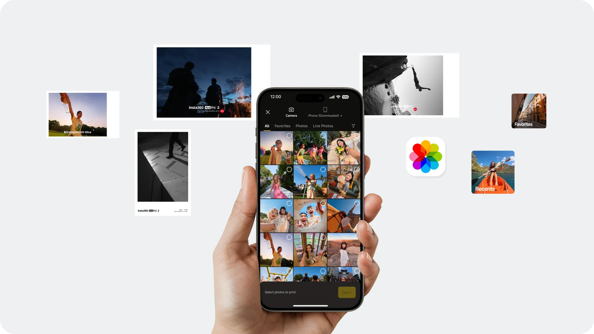 Calidad de impresión Insta360 Ace Pro 2 Pocket Printer